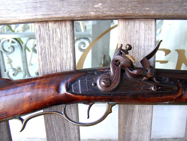A Pennsylvania long rifle in original flintlock by Crupret Weaver of Lehigh County and dated 1834 — image 5